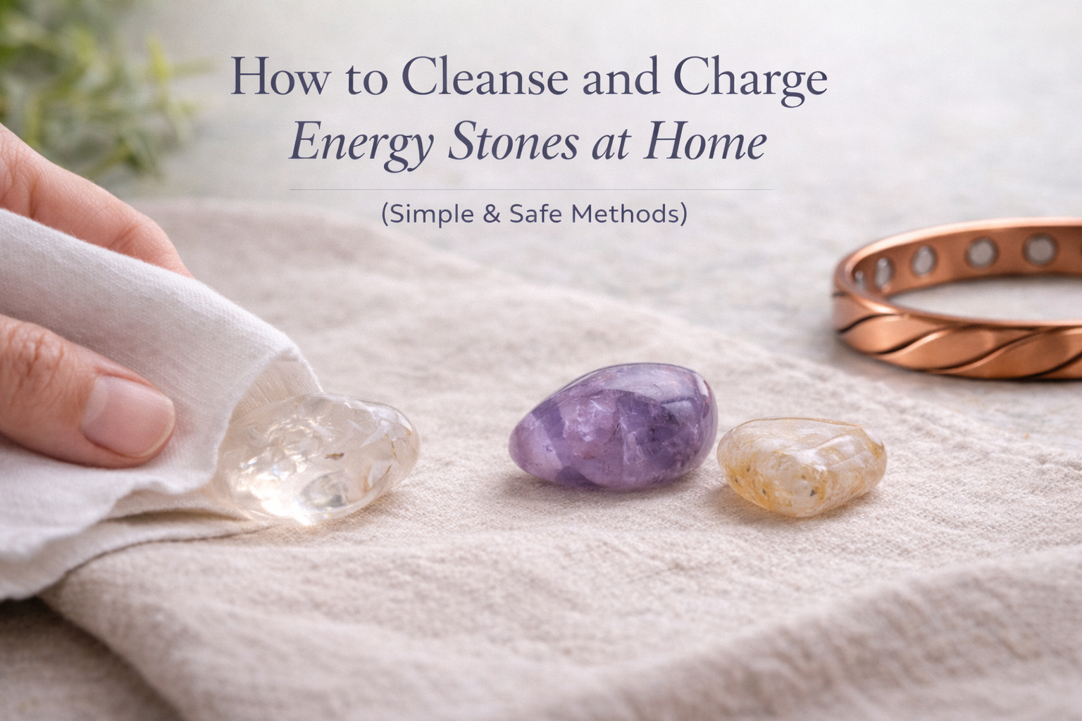 How to Cleanse and Charge Energy Stones at Home